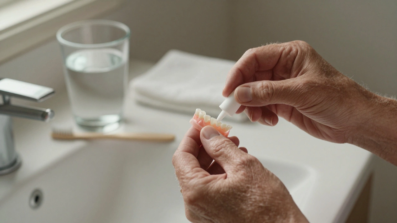 Jak použít lepidlo na zuby správně - krok za krokem pro nasazovací zuby