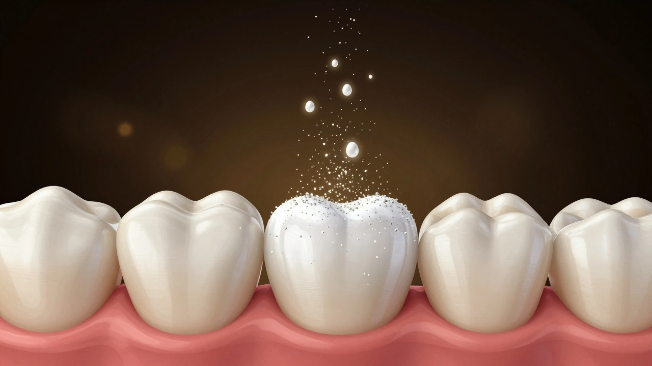 Zub se obnovuje, když minerály z sliny obnovují sklovinu.