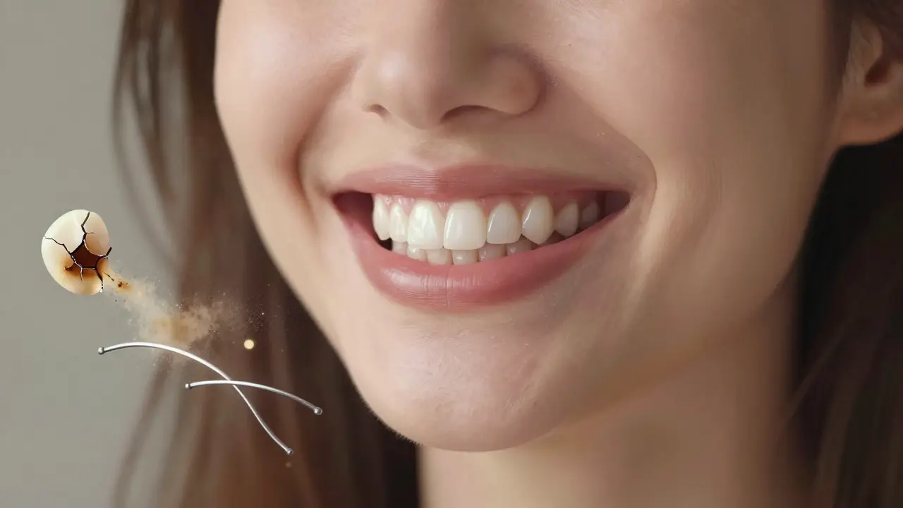 Woman smiling with naturally radiant ceramic veneers, symbolizing aesthetic transformation.