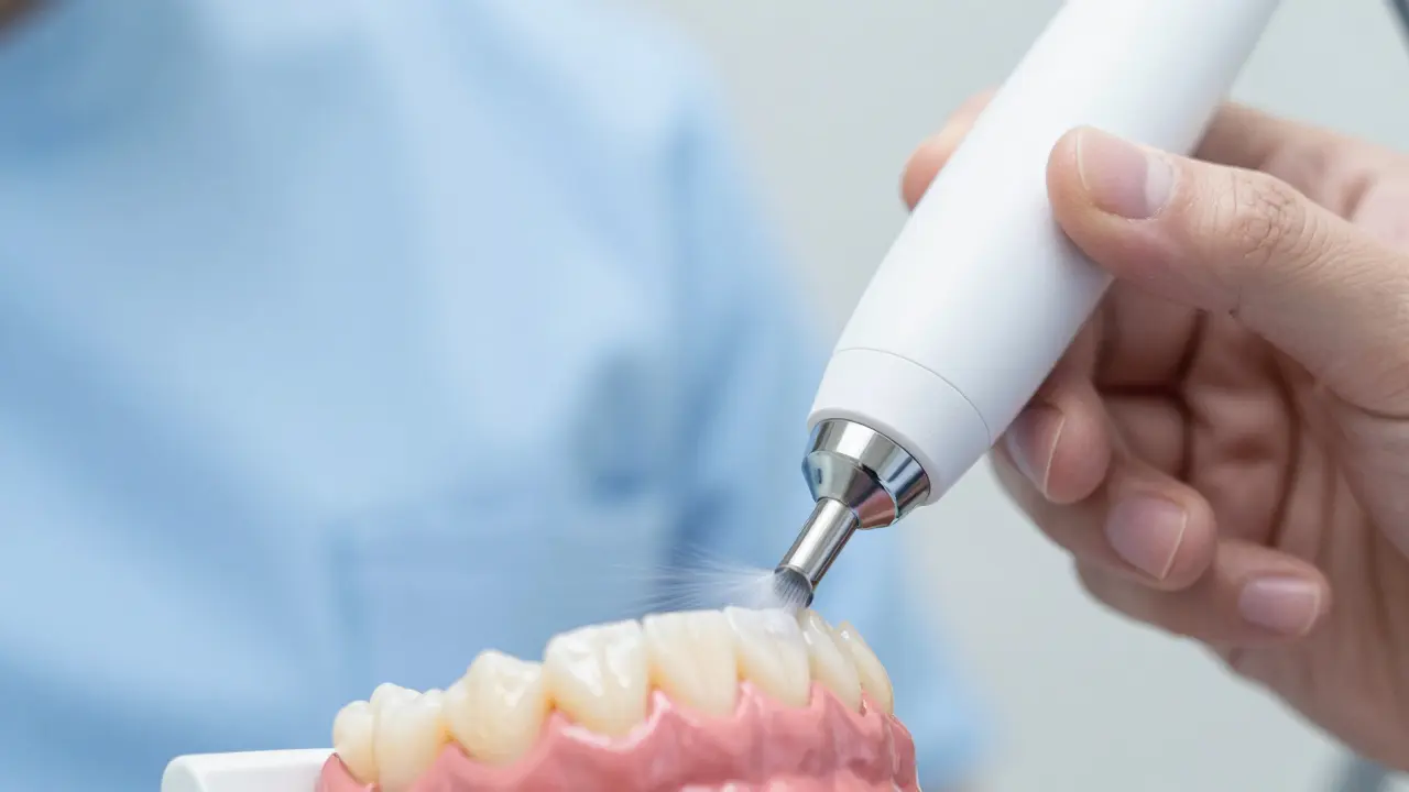 Pískování zubů: Jak funguje, co pomáhá a kolik to trvá?