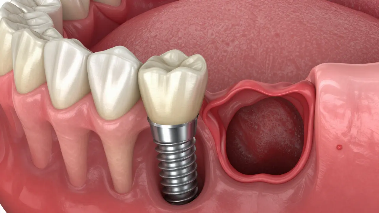 Jak se projevuje kapsa kolem zubního implantátu: Příznaky, příčiny a řešení