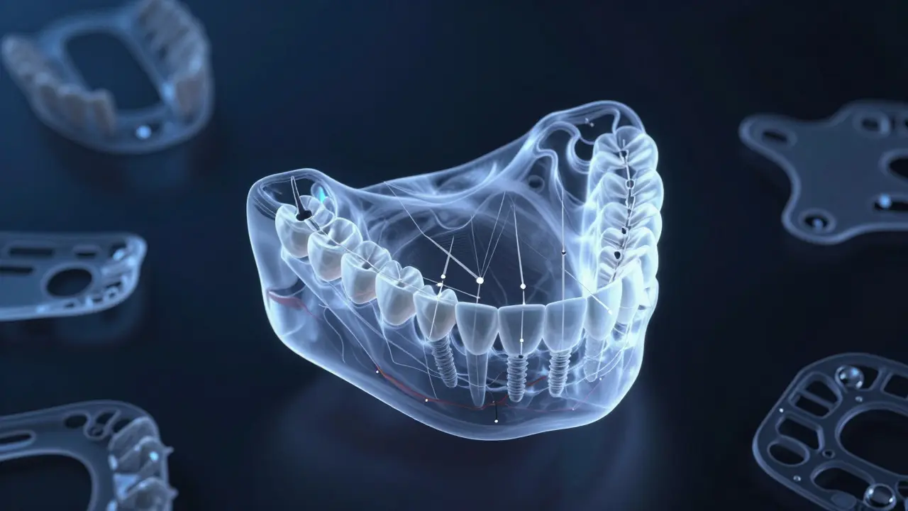 3D vizualizace plánování implantátu přesně v kosti