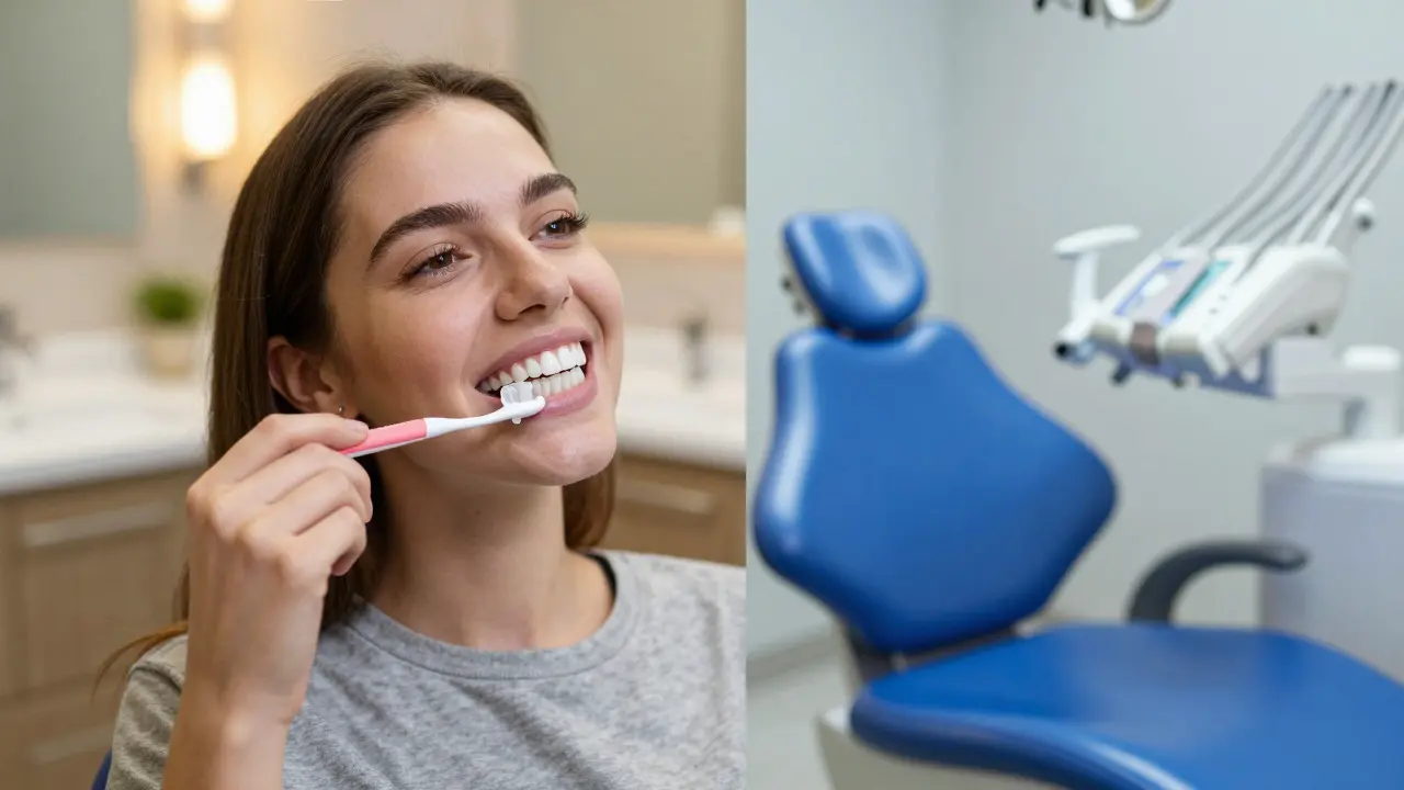 Srovnání domácího bělení zubů v koupelně a profesionálního zákroku u dentisty