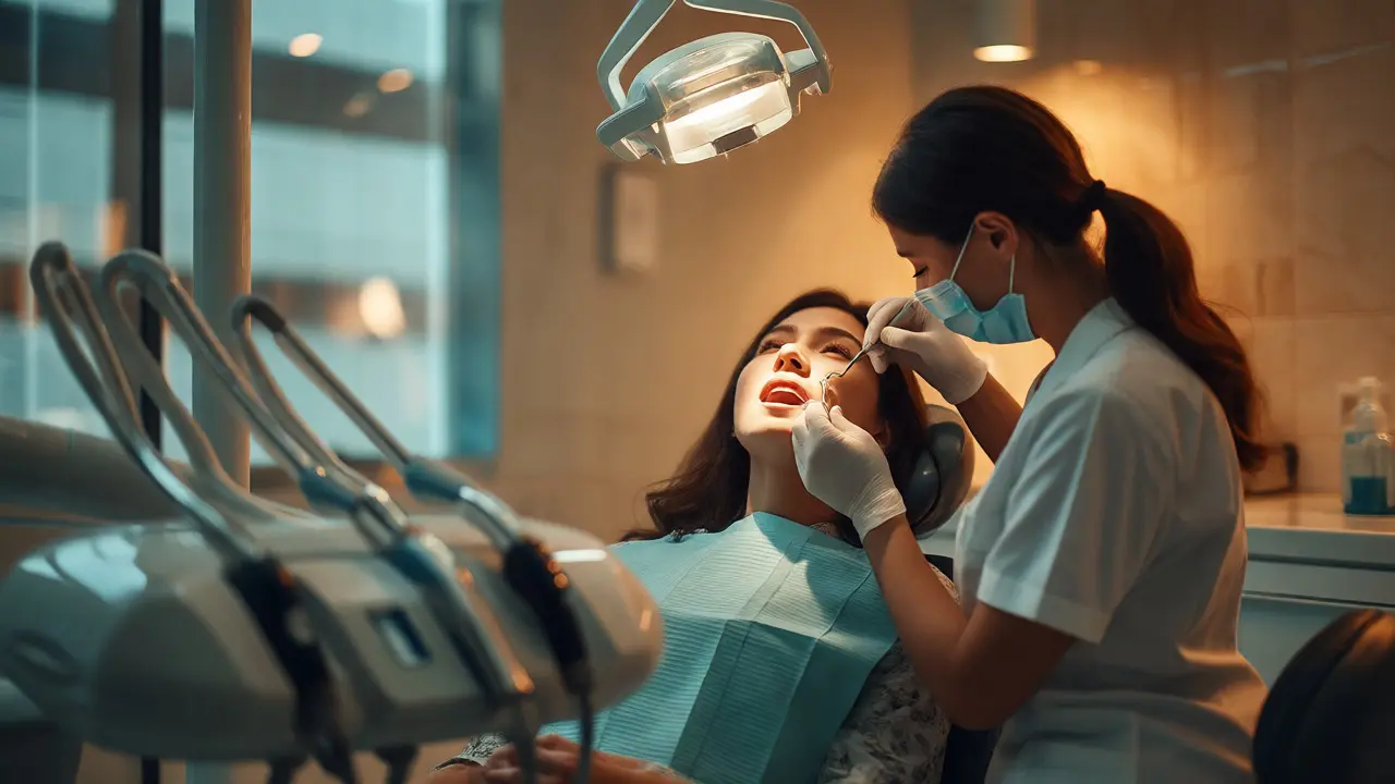 Ošetření u dentálního hygienisty v ordinaci