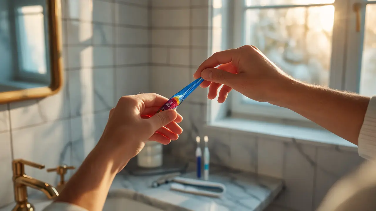 Správná technika čištění zubů pod úhlem 45 stupňů